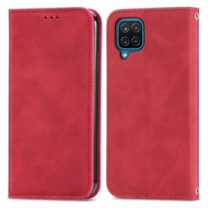 Retro Skin Feel Business Magnetic Horizontal Flip Leather Case with Holder & Card Slots & Wallet & Photo Frame For Samsung Galaxy A12(Red) (OEM)