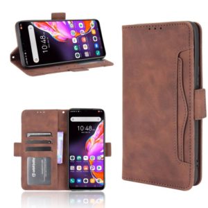 For Infinix Hot 10s/10s NFC/10T Skin Feel Calf Pattern Horizontal Flip Leather Case with Holder & Card Slots & Photo Frame(Brown) (OEM)