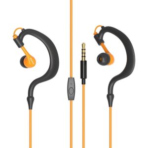 Kimmar R02 Sports Sweat Resistant Wired Earphone(Orange) (OEM)