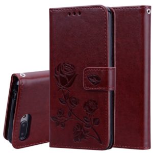 Rose Embossed Horizontal Flip PU Leather Case for Huawei Honor 10 Lite, with Holder & Card Slots & Wallet (Brown) (OEM)