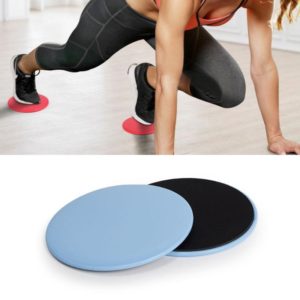 Pilates Yoga Sliding Plate Home Sports Abs Cocked Butt Fitness Foot Sliding Plate(Blue) (OEM)