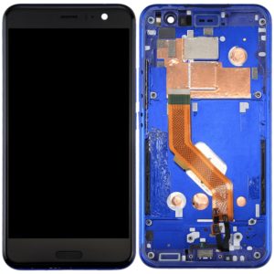 OriginalLCD Screen for HTC U11 Digitizer Full Assembly with Frame (Dark Blue) (OEM)