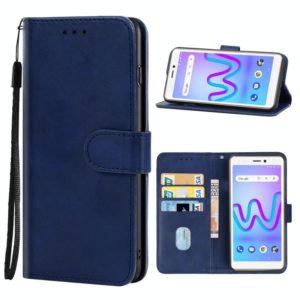 Leather Phone Case For Wiko Jerry 3(Blue) (OEM)