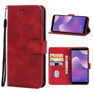 For Huawei Y7 2018 Leather Phone Case(Red) (OEM)