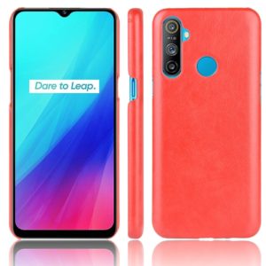For Oppo Realme C3 (3 cameras) Shockproof Litchi Texture PC + PU Case(Red) (OEM)