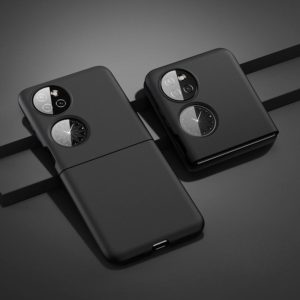 For Huawei P50 Pocket Oil-sprayed Ultra-thin Folding Phone Case(Black) (OEM)