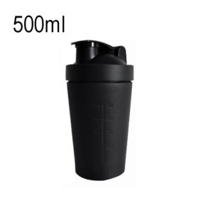 500mL(17.5oz) Healthy Sports Cup Stainless Steel Protein Powder Classic Shaker Bottle Replacement Milkshake Cup (OEM)