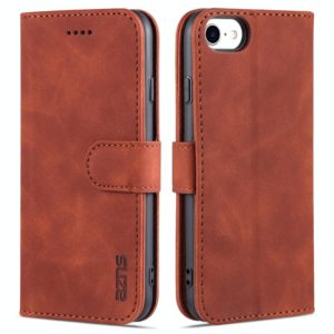 AZNS Skin Feel Calf Texture Horizontal Flip Leather Case with Card Slots & Holder & Wallet For iPhone 6(Brown) (AZNS) (OEM)