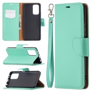 For Xiaomi Redmi Note 10 Pro Litchi Texture Pure Color Horizontal Flip Leather Case with Holder & Card Slots & Wallet & Lanyard(Green) (OEM)