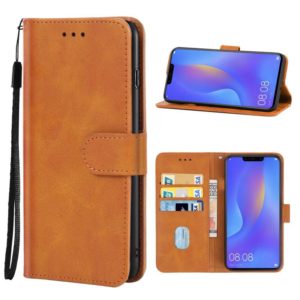 For Huawei nova 3i Leather Phone Case(Brown) (OEM)
