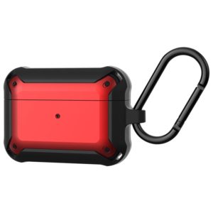 Wireless Earphones Shockproof Bumblebee Armor Silicone Protective Case For AirPods Pro(Red) (OEM)