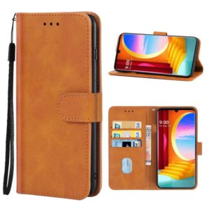 Leather Phone Case For LG Velvet 4G / 5G(Brown) (OEM)