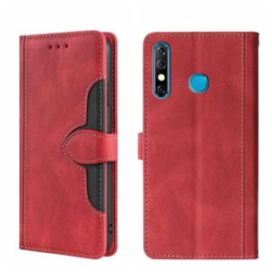 For Infinix Hot 8 / Hot 8 Lite X650 X650B Skin Feel Magnetic Buckle Leather Phone Case(Red) (OEM)