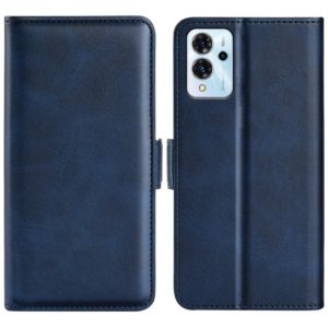 For ZTE V40 Pro Dual-side Magnetic Buckle Flip Leather Phone Case(Dark Blue) (OEM)