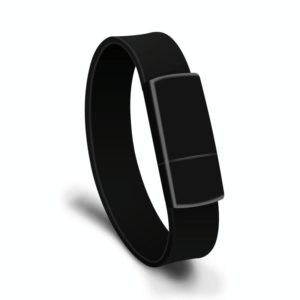 MicroDrive 128GB USB 2.0 Fashion Bracelet Wristband U Disk (Black) (MicroDrive) (OEM)