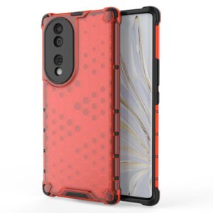 For Honor 70 5G Honeycomb Phone Case(Red) (OEM)