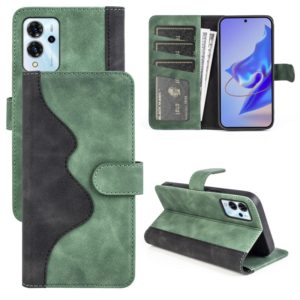 For ZTE Blade V40 Pro Stitching Horizontal Flip Leather Phone Case(Green) (OEM)
