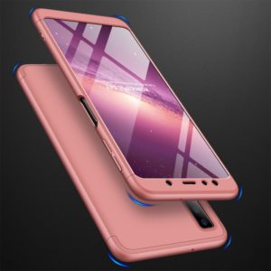 GKK Three Stage Splicing Full Coverage PC Case for Samsung Galaxy A7 (2018) (Rose Gold) (GKK) (OEM)