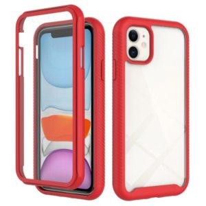 For iPhone 11 Starry Sky Solid Color Series Shockproof PC + TPU Case with PET Film (Red) (OEM)