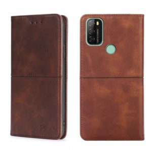 For Blackview A70 Cow Texture Magnetic Horizontal Flip Leather Phone Case(Dark Brown) (OEM)