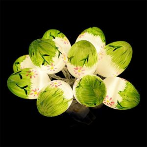 10 Bulbs LED Cute Easter Eggs Decorative Lamp Holiday Decorative Light Bulbs (Warm White) (OEM)