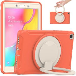Shockproof TPU + PC Protective Case with 360 Degree Rotation Foldable Handle Grip Holder & Pen Slot For Samsung Galaxy Tab A 8.0 2019 T290(Living Coral) (OEM)