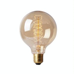 E27 40W Retro Edison Light Bulb Filament Vintage Ampoule Incandescent Bulb, AC 220V(G95 Spirai) (OEM)