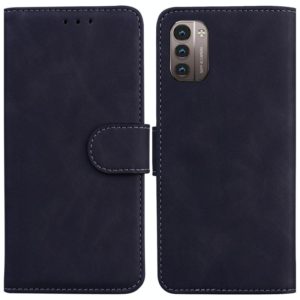 For Nokia G11 / G21 Skin Feel Pure Color Flip Leather Phone Case(Black) (OEM)