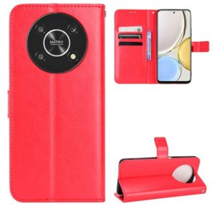 For Honor X9 5G / Magic4 Lite / X30 Crazy Horse Texture Horizontal Flip Phone Leather Case(Red) (OEM)
