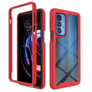 For Motorola Edge 20 Pro Starry Sky Solid Color Series Shockproof PC + TPU Protective Case(Red) (OEM)