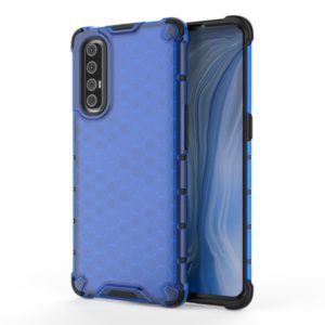 For OPPO Reno 3 Pro Shockproof Honeycomb PC + TPU Case(Blue) (OEM)