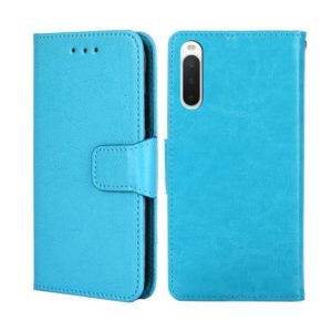 For Sony Xperia 10 IV Crystal Texture Leather Phone Case(Sky Blue) (OEM)