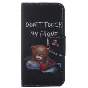 For LG K8 Little Bear Pattern Leather Case with Holder & Card Slots & Wallet (OEM)