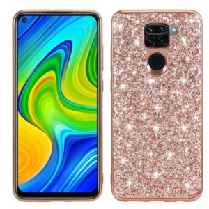 For Xiaomi Redmi Note 9 / 10X 4G Glitter Powder Shockproof TPU Protective Case(Rose Gold) (OEM)