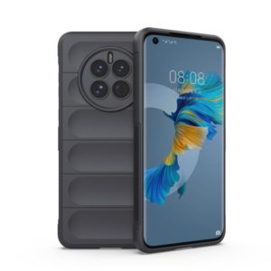 For Huawei Mate 50 Magic Shield TPU + Flannel Phone Case(Dark Grey) (OEM)