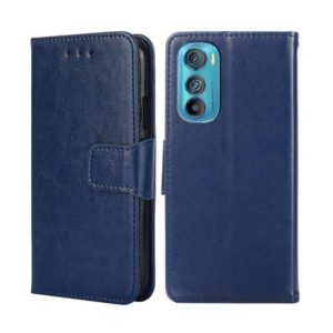 For Motorola Edge 30 Crystal Texture Leather Phone Case(Royal Blue) (OEM)