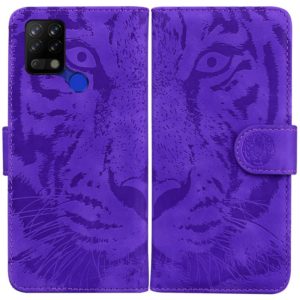 For Tecno Pova LD7 Tiger Embossing Pattern Horizontal Flip Leather Phone Case(Purple) (OEM)