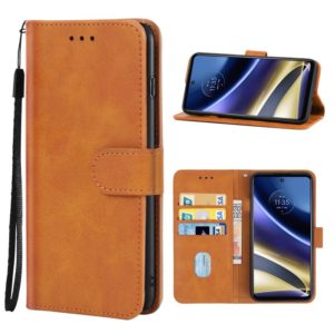 For Motorola Moto G52j 5G Leather Phone Case(Brown) (OEM)