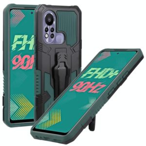 For Infinix Hot 11s Armor Warrior Shockproof PC + TPU Phone Case(Green) (OEM)