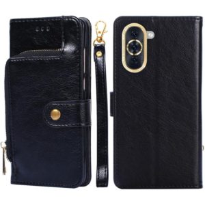 For Huawei nova 10 Zipper Bag Leather Phone Case(Black) (OEM)
