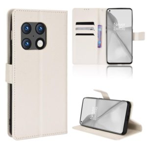 For OnePlus 10 Pro 5G Diamond Texture Leather Phone Case(White) (OEM)