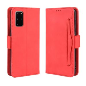 For Galaxy S20+/S20+5G Wallet Style Skin Feel Calf Pattern Leather Case with Separate Card Slot(Red) (OEM)