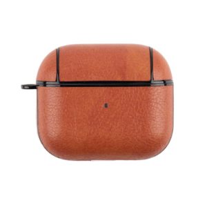 Wireless Earphone Leather Shockproof Protective Case for AirPods 3(Orange) (OEM)