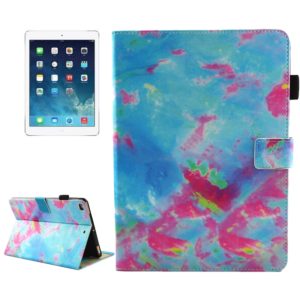 For iPad mini 4 / mini 3 / mini 2 / mini Universal Blue and Pink Marble Pattern Horizontal Flip Leather Protective Case with Holder & Card Slots & Sleep (OEM)
