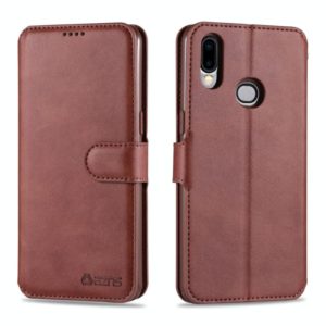 For Samsung Galaxy A10s AZNS Calf Texture Horizontal Flip Leather Case, with Holder & Card Slots & Wallet & Photo Frame(Brown) (AZNS) (OEM)