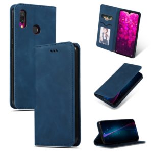 Retro Skin Feel Business Magnetic Horizontal Flip Leather Case for Xiaomi Redmi 7 / Redmi Y3(Navy Blue) (OEM)