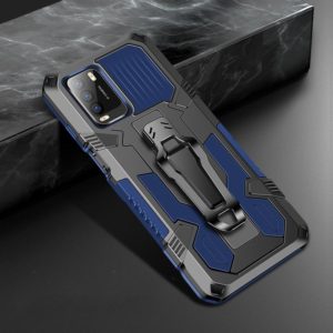 For Xiaomi Redmi Note 9 Machine Armor Warrior Shockproof PC + TPU Protective Case(Royal Blue) (OEM)