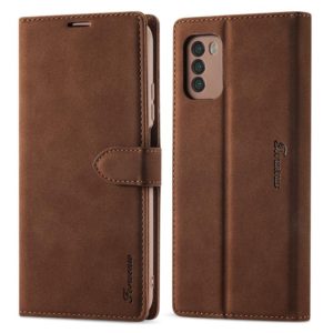 For Xiaomi Poco M3 / Redmi 9T / 9 Power Forwenw F1 Series Matte Strong Magnetism Horizontal Flip Leather Case with Holder & Card Slots & Wallet & Photo Frame(Brown) (Forwenw) (OEM)