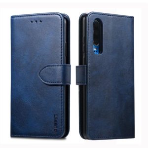 For Huawei P30 GUSSIM Business Style Horizontal Flip Leather Case with Holder & Card Slots & Wallet(Blue) (GUSSIM) (OEM)