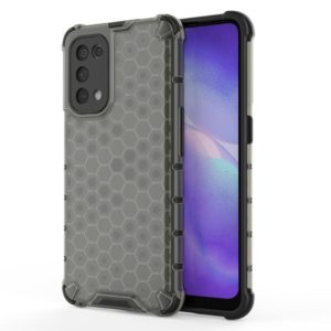 For Oppo Reno5 5G Shockproof Honeycomb PC + TPU Case(Black) (OEM)